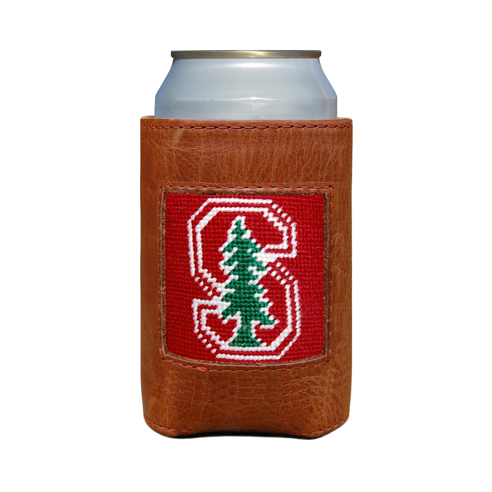 Smathers and Branson Stanford Needlepoint Can Cooler   