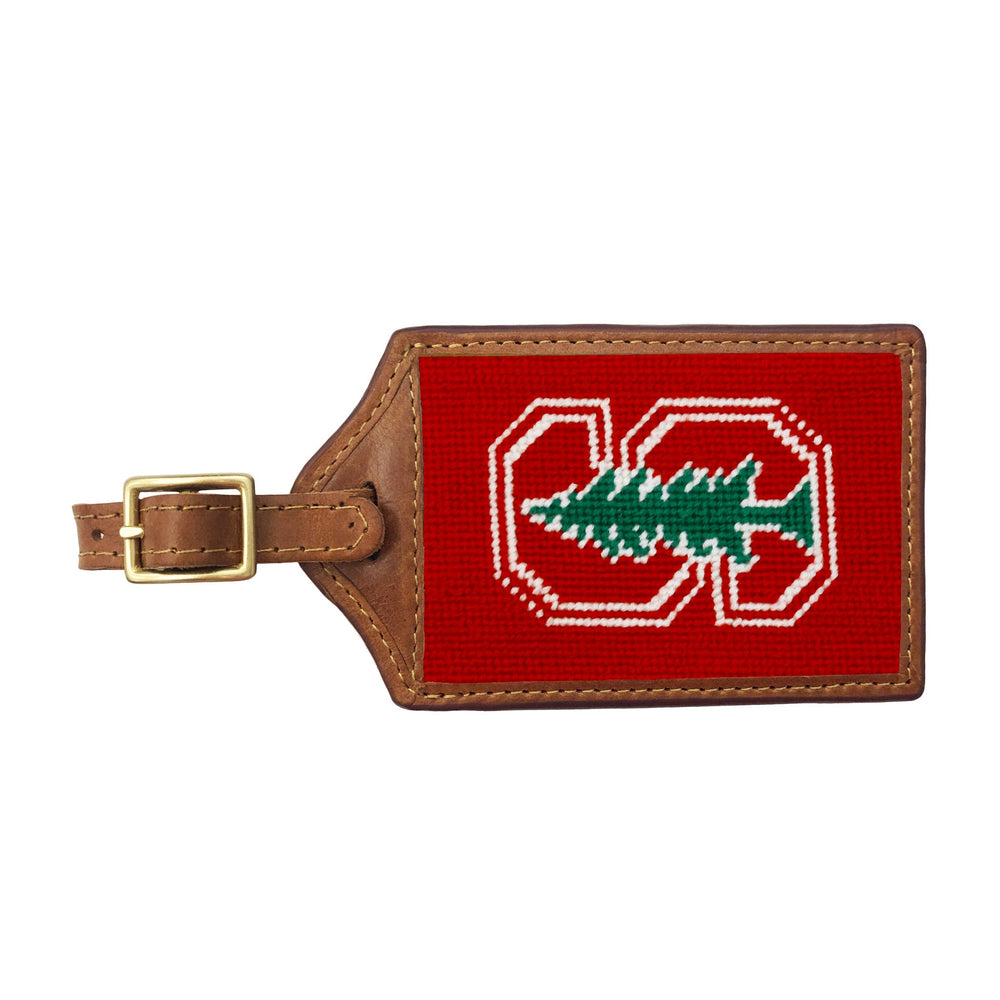 Smathers and Branson Stanford Needlepoint Luggage Tag 