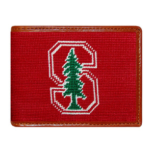 Smathers and Branson Stanford Needlepoint Bi-Fold Wallet 