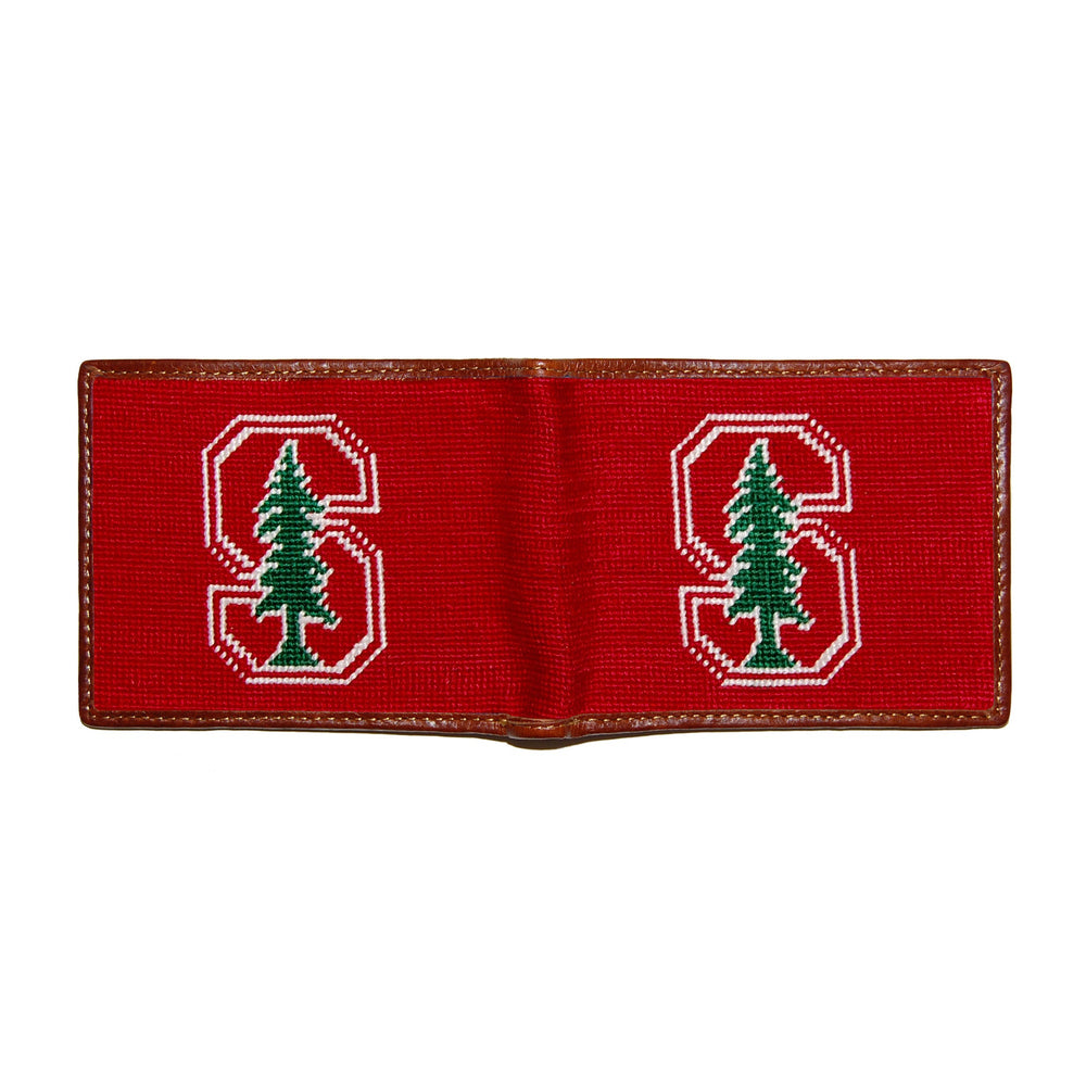 Smathers and Branson Stanford Needlepoint Bi-Fold Wallet 