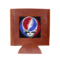 Smathers and Branson Steal Your Face Black Needlepoint Can Cooler   