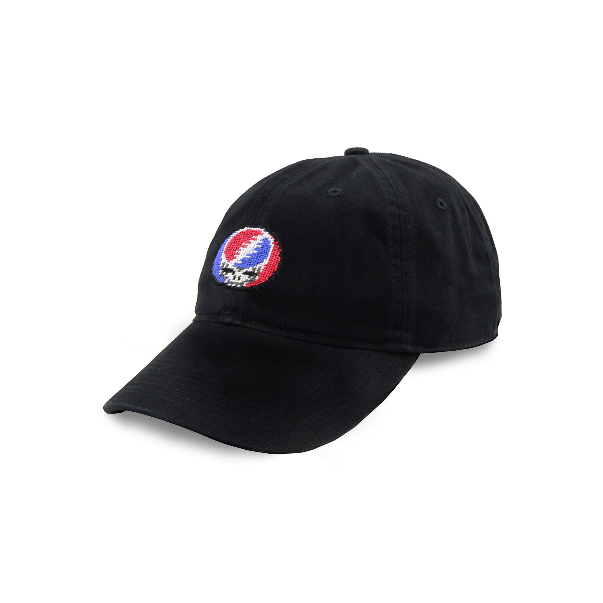 Smathers and Branson Steal Your Face Black Needlepoint Hat