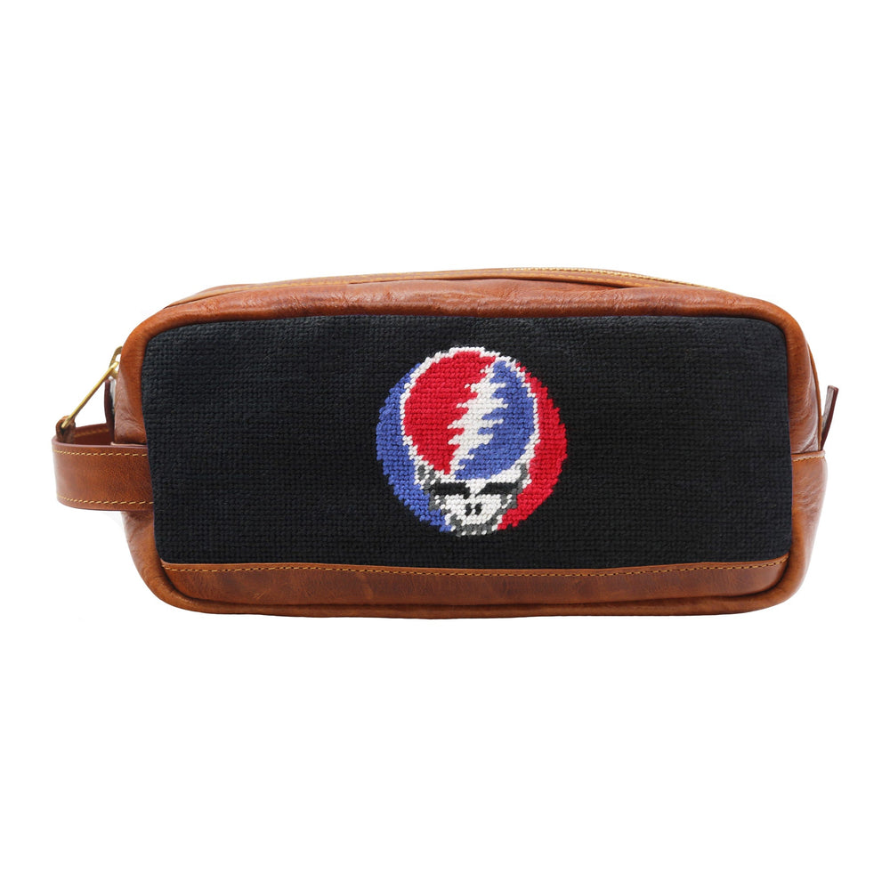 Smathers and Branson Steal Your Face Black Needlepoint Travel Kit