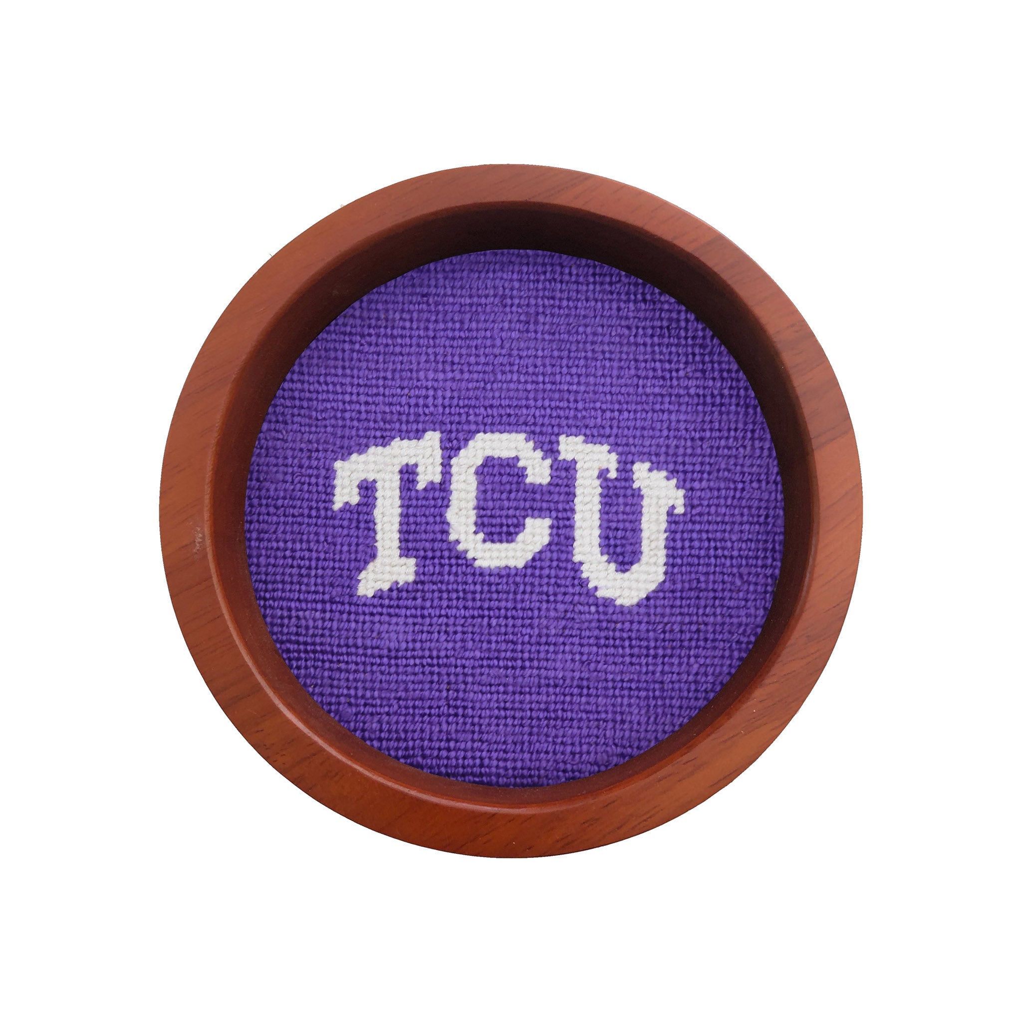 TCU Wine Bottle Coaster