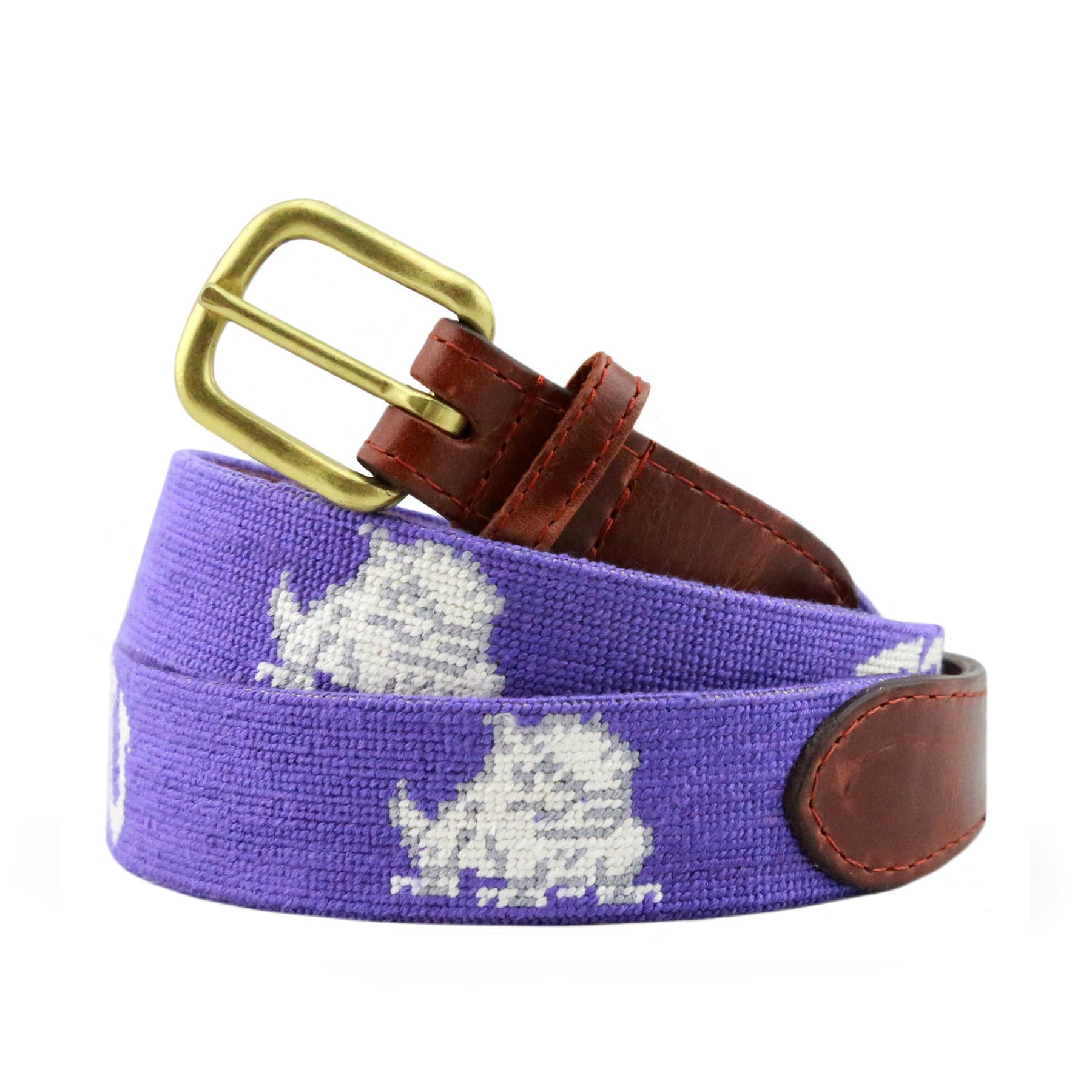 TCU Needlepoint Belt (Purple) Smathers & Branson