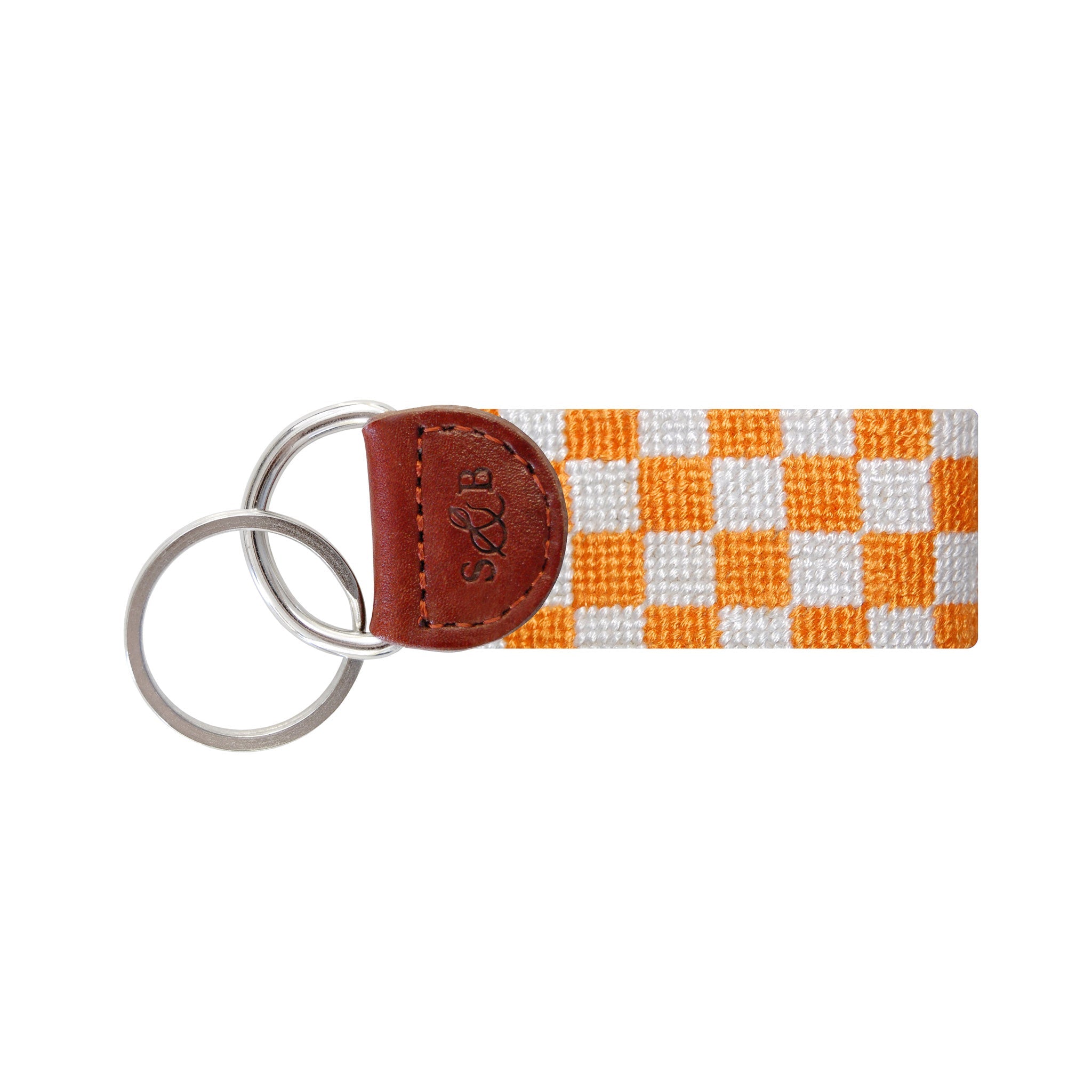 Smathers and Branson Tennessee Checker Needlepoint Key Fob  