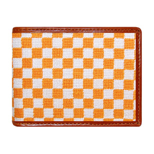 Smathers and Branson Tennessee Checker Needlepoint Bi-Fold Wallet 