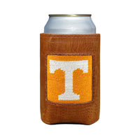 Smathers and Branson Tennessee Power T Needlepoint Can Cooler Orange   