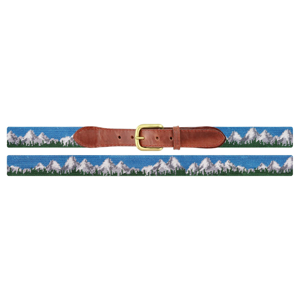 Smathers and Branson Tetons Needlepoint Belt Laid Out 