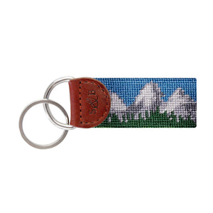 Smathers and Branson Tetons Needlepoint Key Fob  