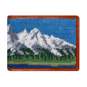 Smathers and Branson Tetons Multi Needlepoint Bi-Fold Wallet  