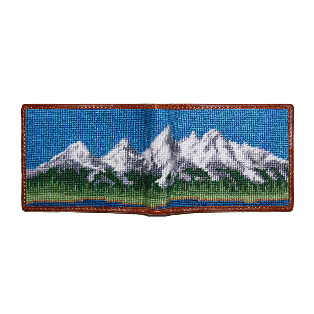 Smathers and Branson Tetons Multi Needlepoint Bi-Fold Wallet  