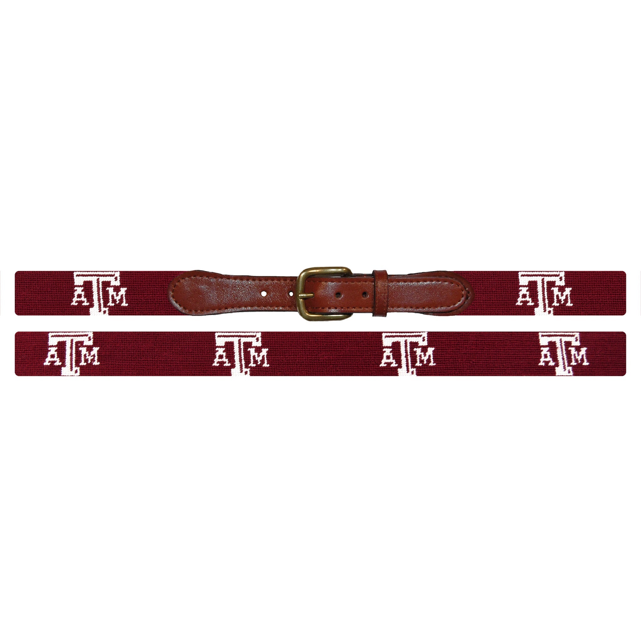 Smathers and Branson Texas A&M Needlepoint Belt Laid Out 