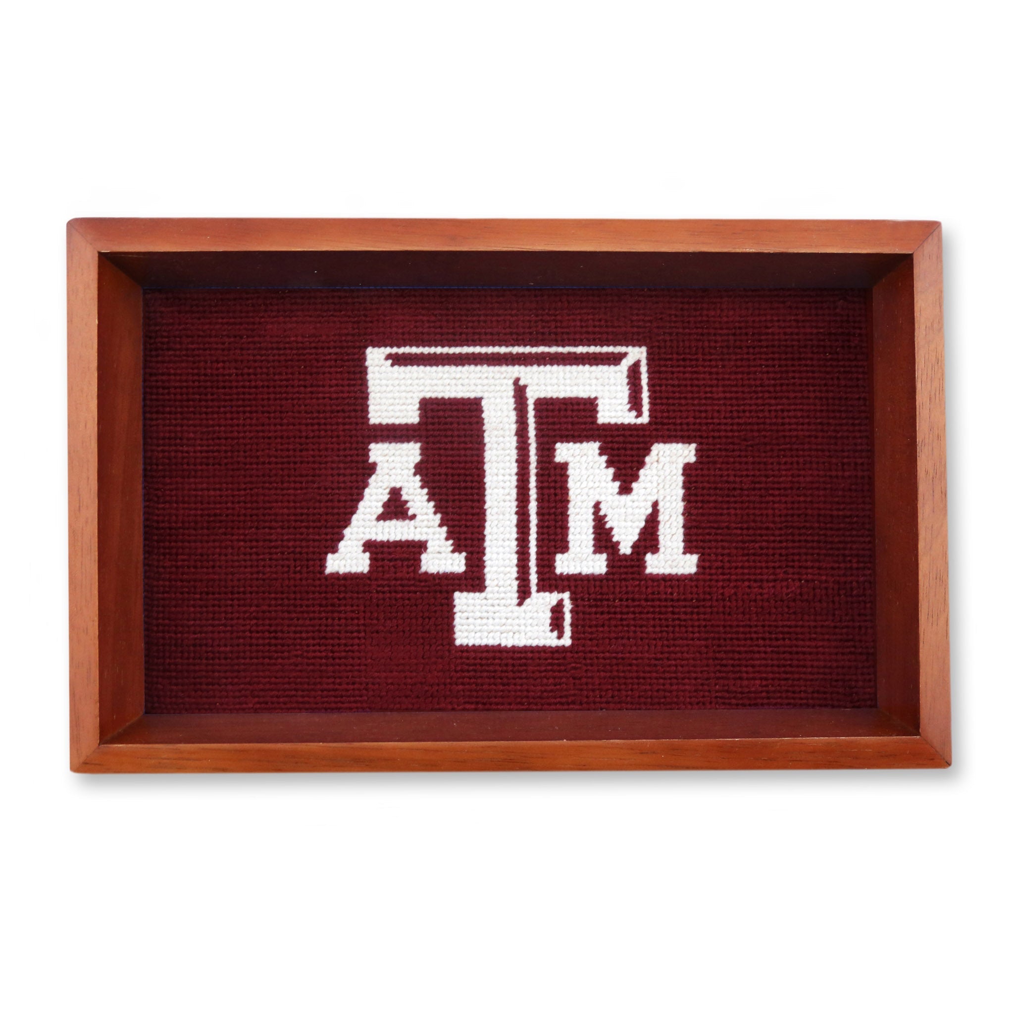 Smathers and Branson Texas A&M Needlepoint Valet Tray   