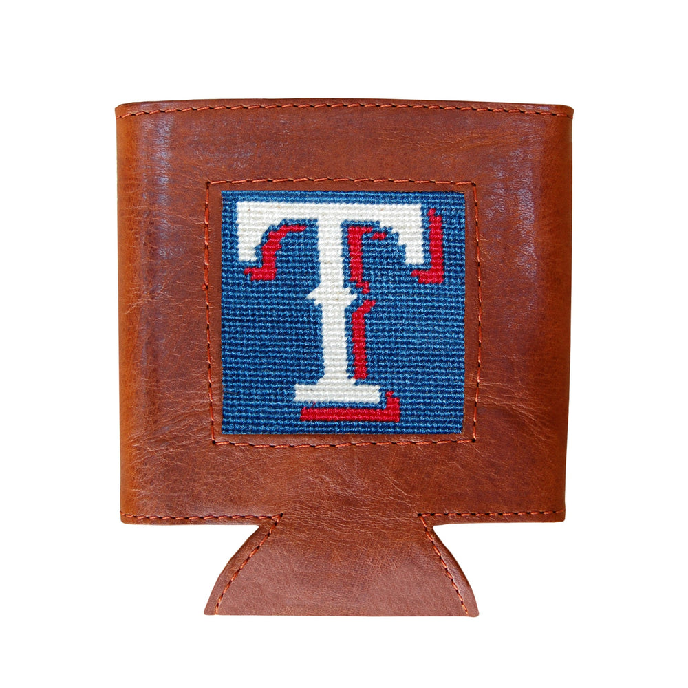 Smathers and Branson Texas Rangers Needlepoint Can Cooler  