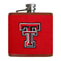 Smathers and Branson Texas Tech Needlepoint Flask Front 