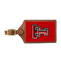 Smathers and Branson Texas Tech Needlepoint Luggage Tag  
