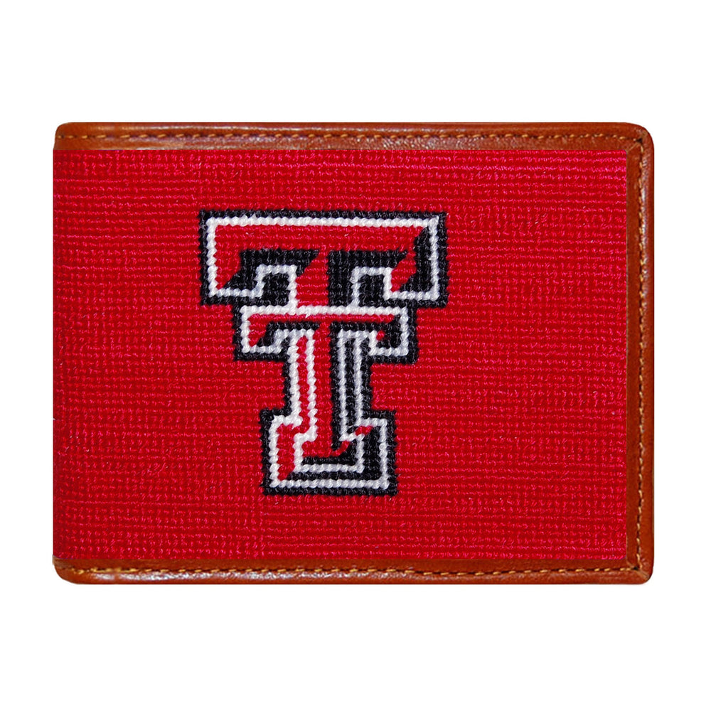 Smathers and Branson Texas Tech Needlepoint Bi-Fold Wallet 