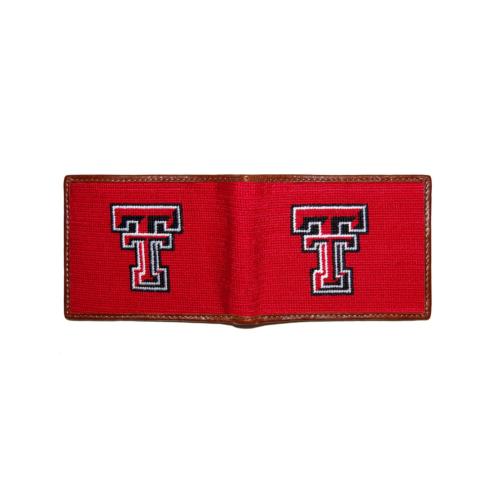 Smathers and Branson Texas Tech Needlepoint Bi-Fold Wallet 