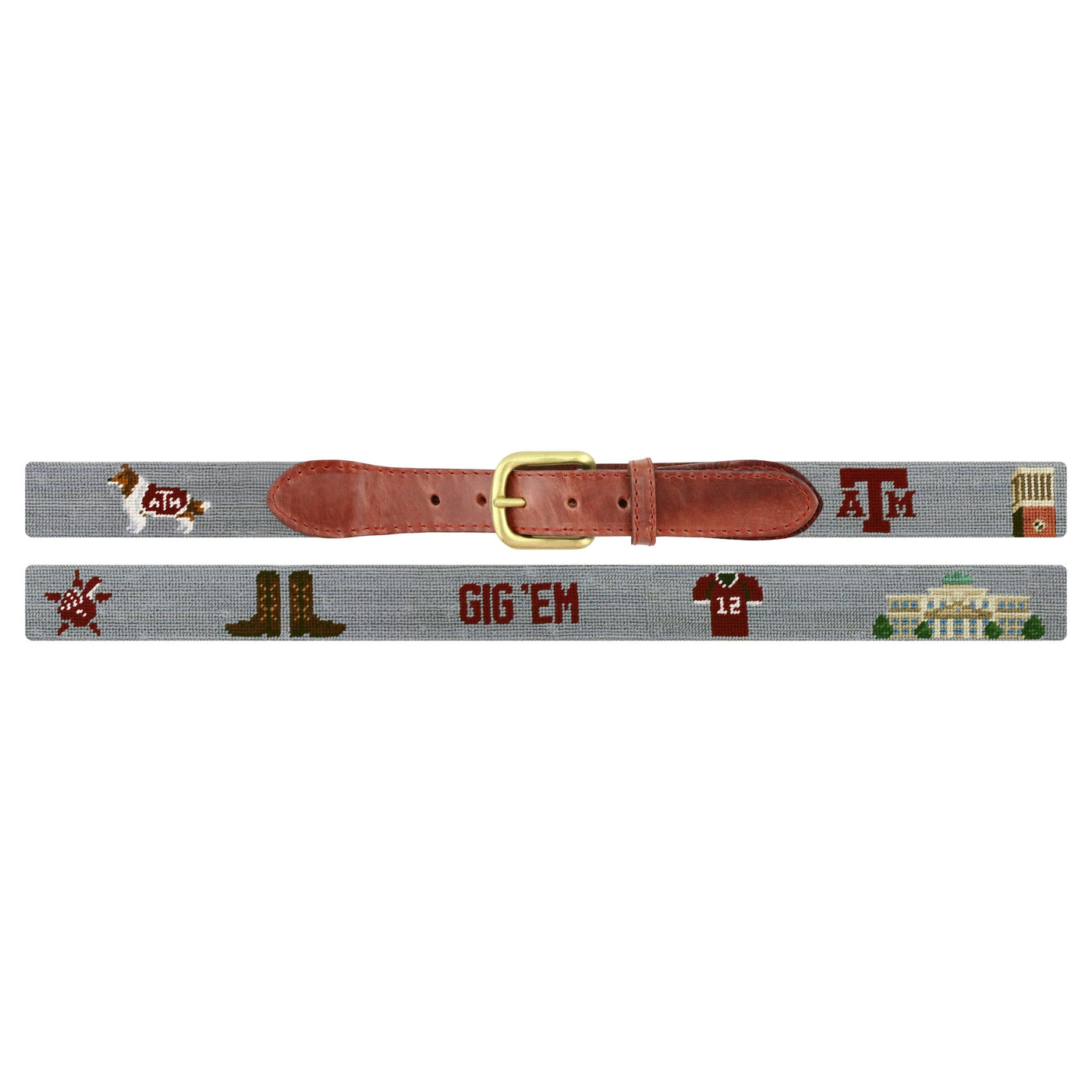Texas Life Needlepoint Children's Belt main image 1