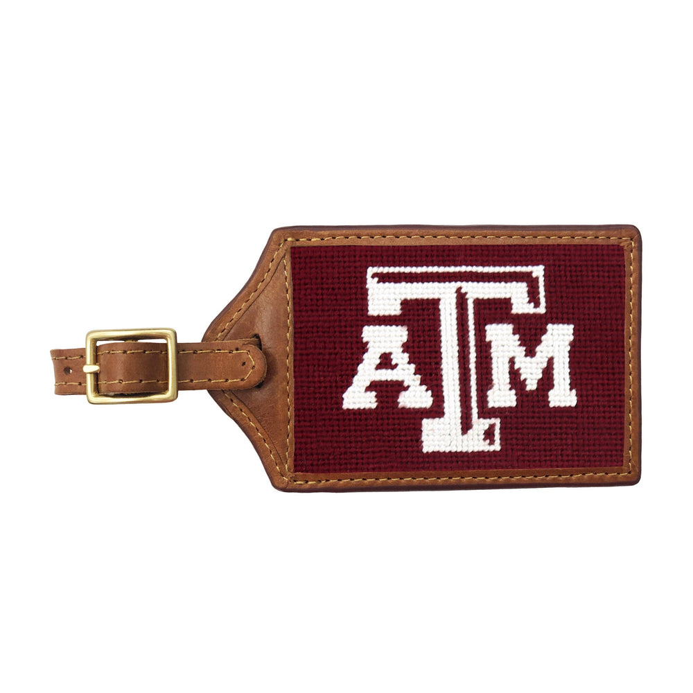 Smathers and Branson Texas A&M Needlepoint Luggage Tag 