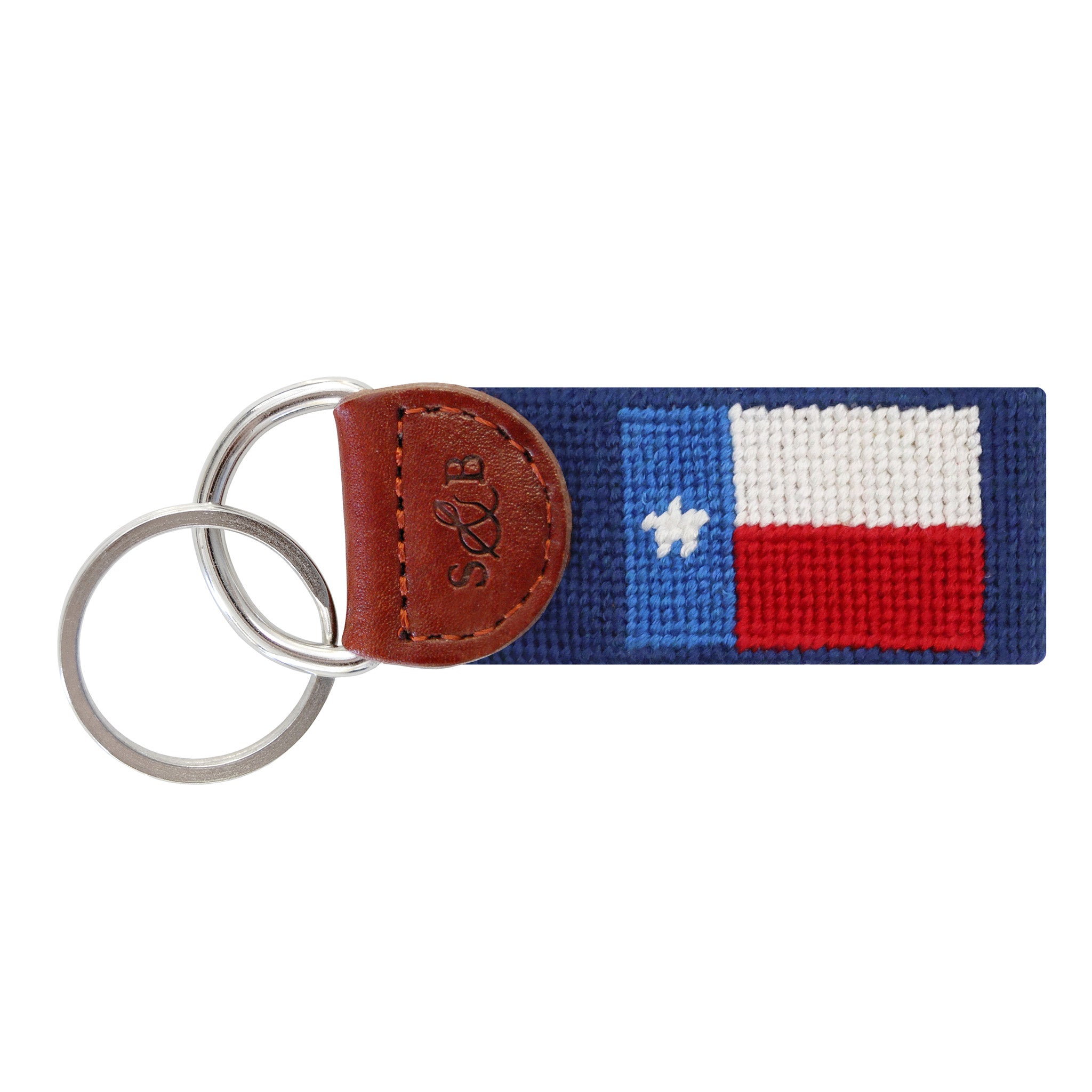 Smathers and Branson Texas Flag Key Fob Classic Navy