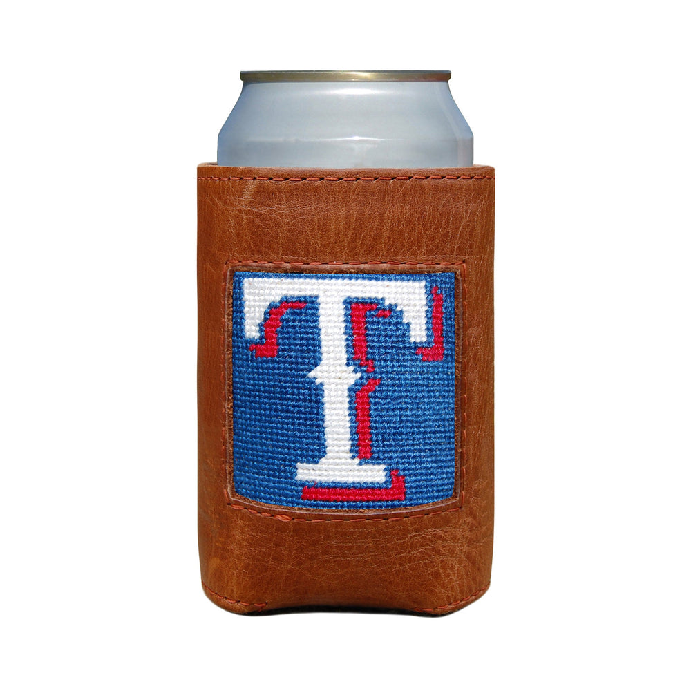 Smathers and Branson Texas Rangers Needlepoint Can Cooler   