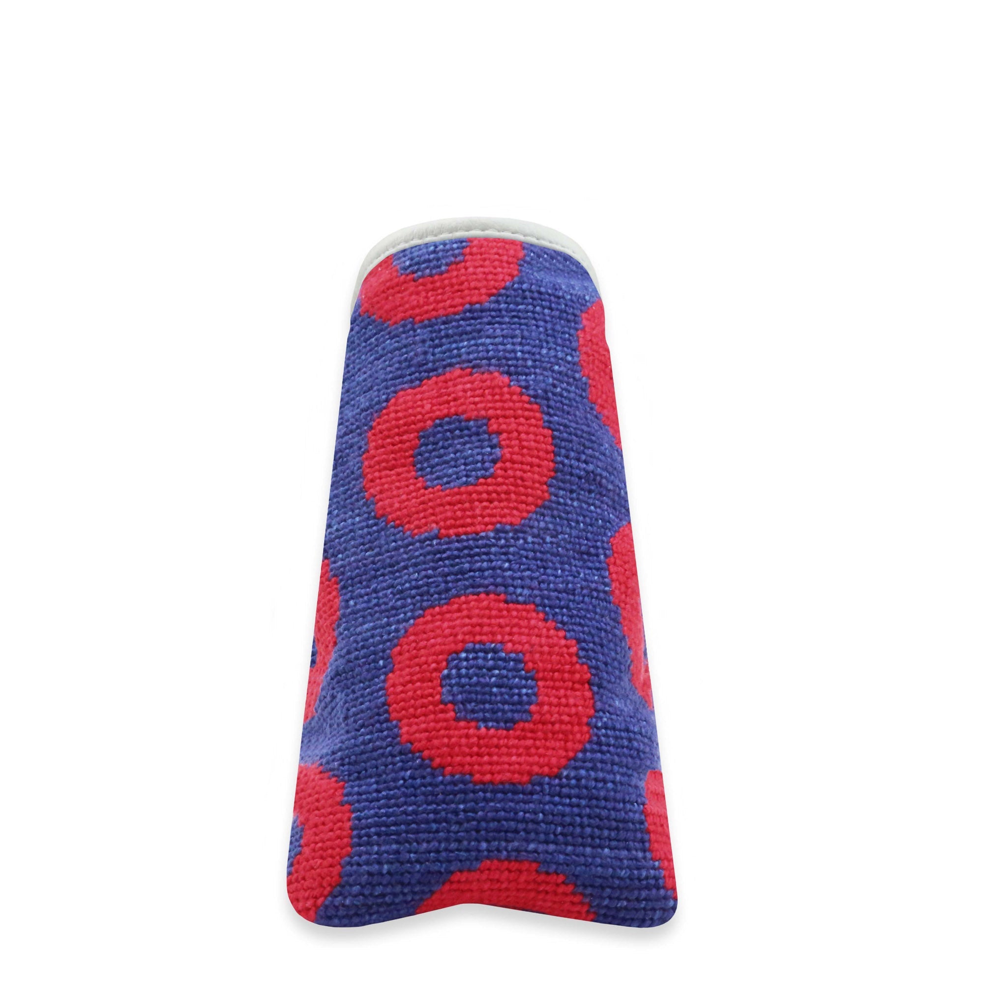 Smathers and Branson The Donut Pattern Needlepoint Putter Headcover Classic Navy - Red Donuts    
