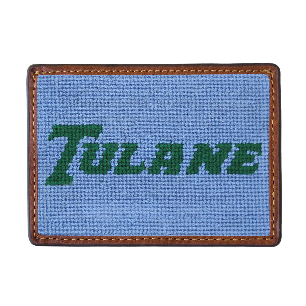 Smathers and Branson Tulane Needlepoint Credit Card Wallet 