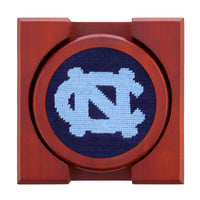 Smathers and Branson UNC Needlepoint Coasters with coaster holder 