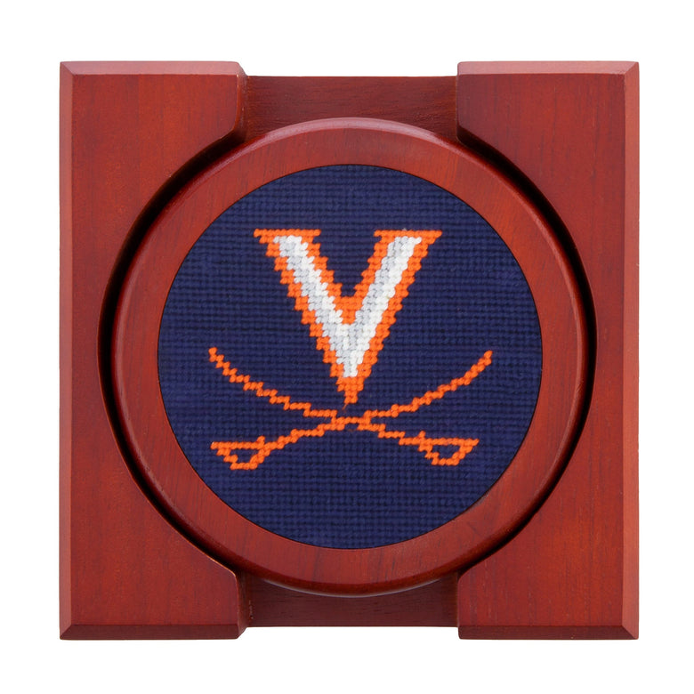 Smathers and Branson UVA Coasters Dark Navy