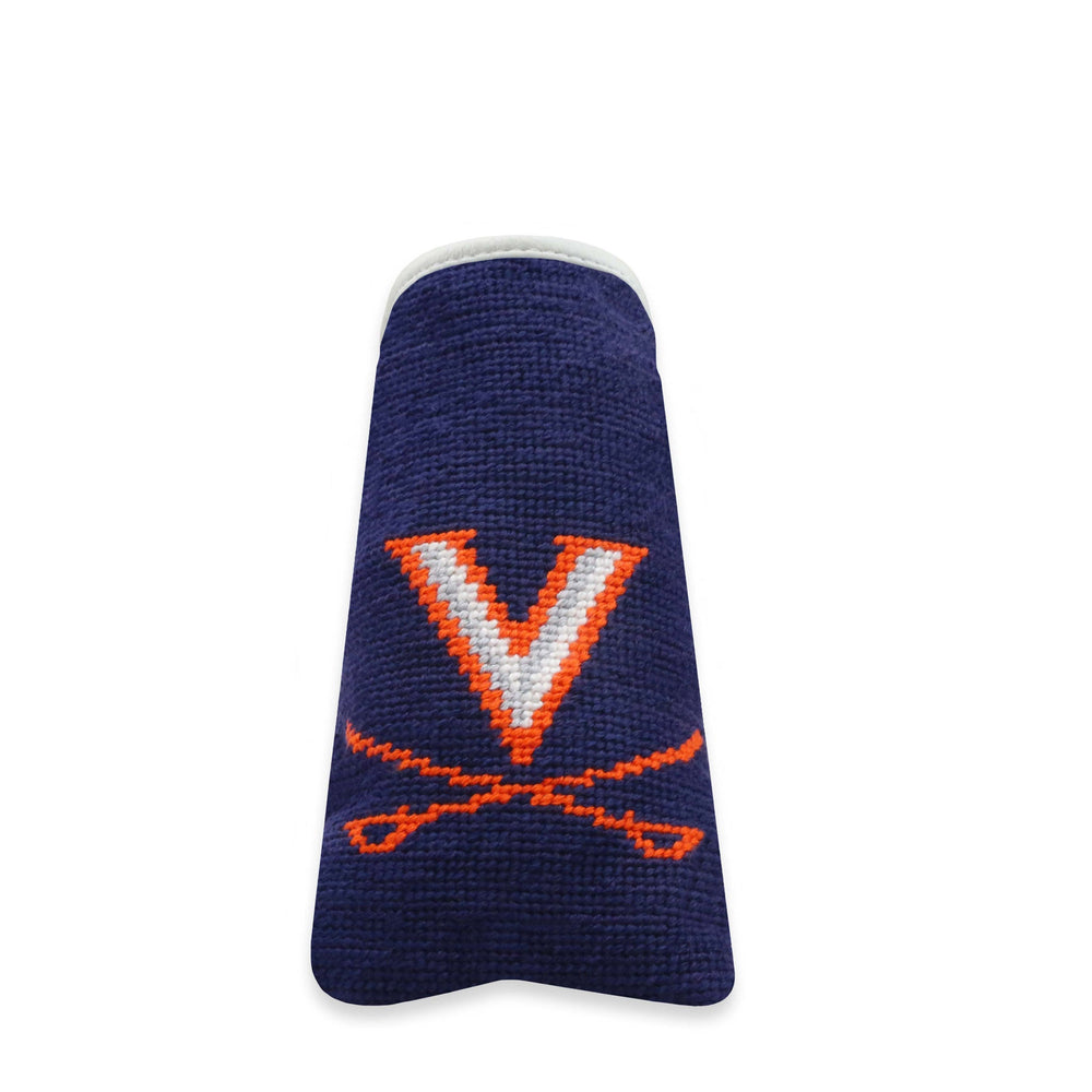 Smathers and Branson UVA Dark Navy Needlepoint Putter Headcover   