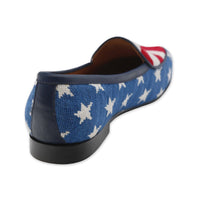 Smathers and Branson Uncle Sam Needlepoint Belgian Loafers Back 