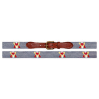 Smathers and Branson VMI Needlepoint Belt Laid Out 