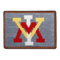 Smathers and Branson VMI Needlepoint Credit Card Wallet Front side