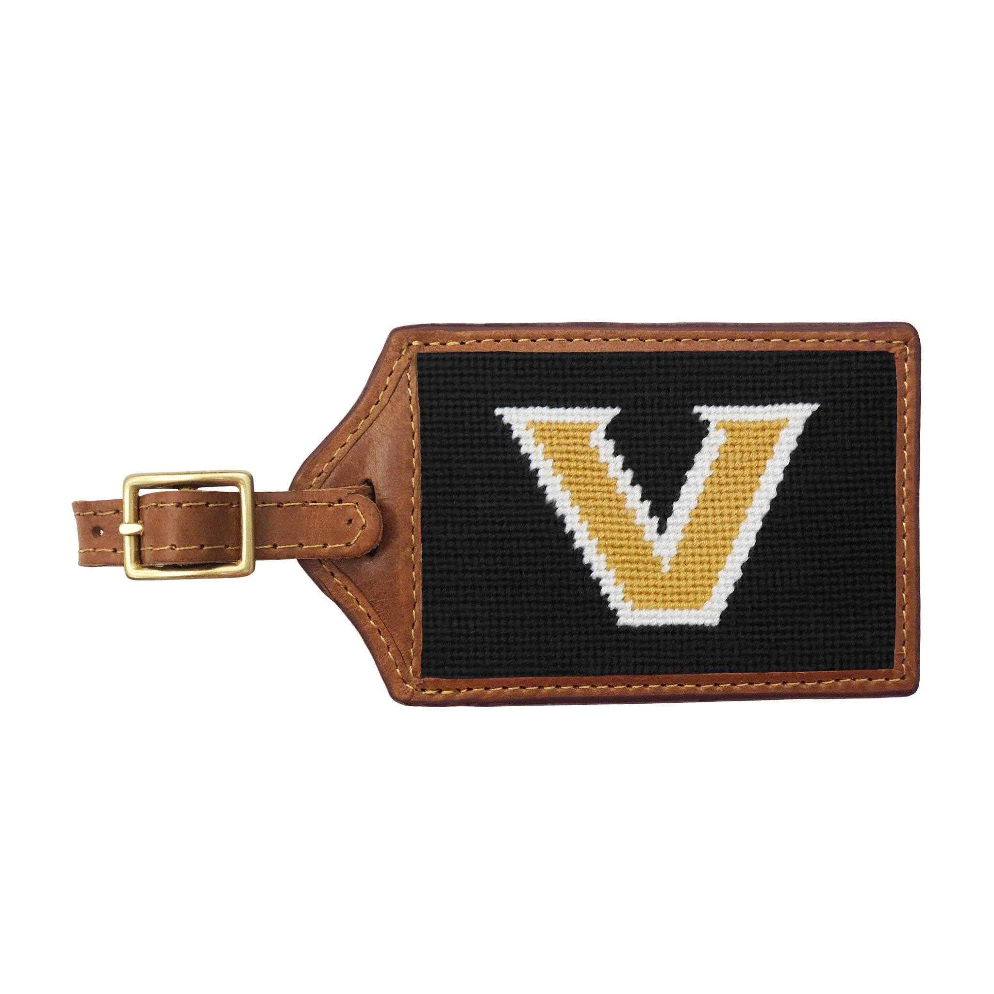 Smathers and Branson Vanderbilt Needlepoint Luggage Tag 