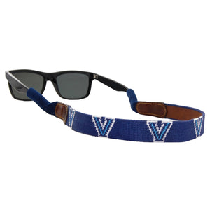 Smathers and Branson Villanova Needlepoint Sunglass Strap Attached to glasses  