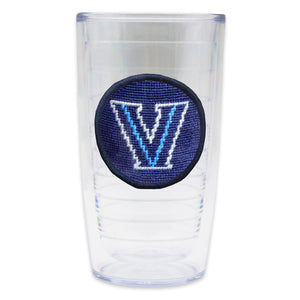 Smathers and Branson Villanova Needlepoint Tervis Tumbler Classic Navy Navy Edge   