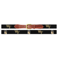 Smathers and Branson Wake Forest Needlepoint Belt Laid Out 