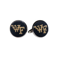 Smathers and Branson Wake Forest Needlepoint Cufflinks  