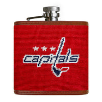 Smathers and Branson Washington Capitals Needlepoint Flask Front 