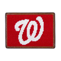 Smathers and Branson Washington Nationals Needlepoint Credit Card Wallet Front side