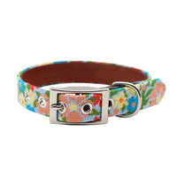Smathers and Branson Wildflower Needlepoint Dog Collar Looped 