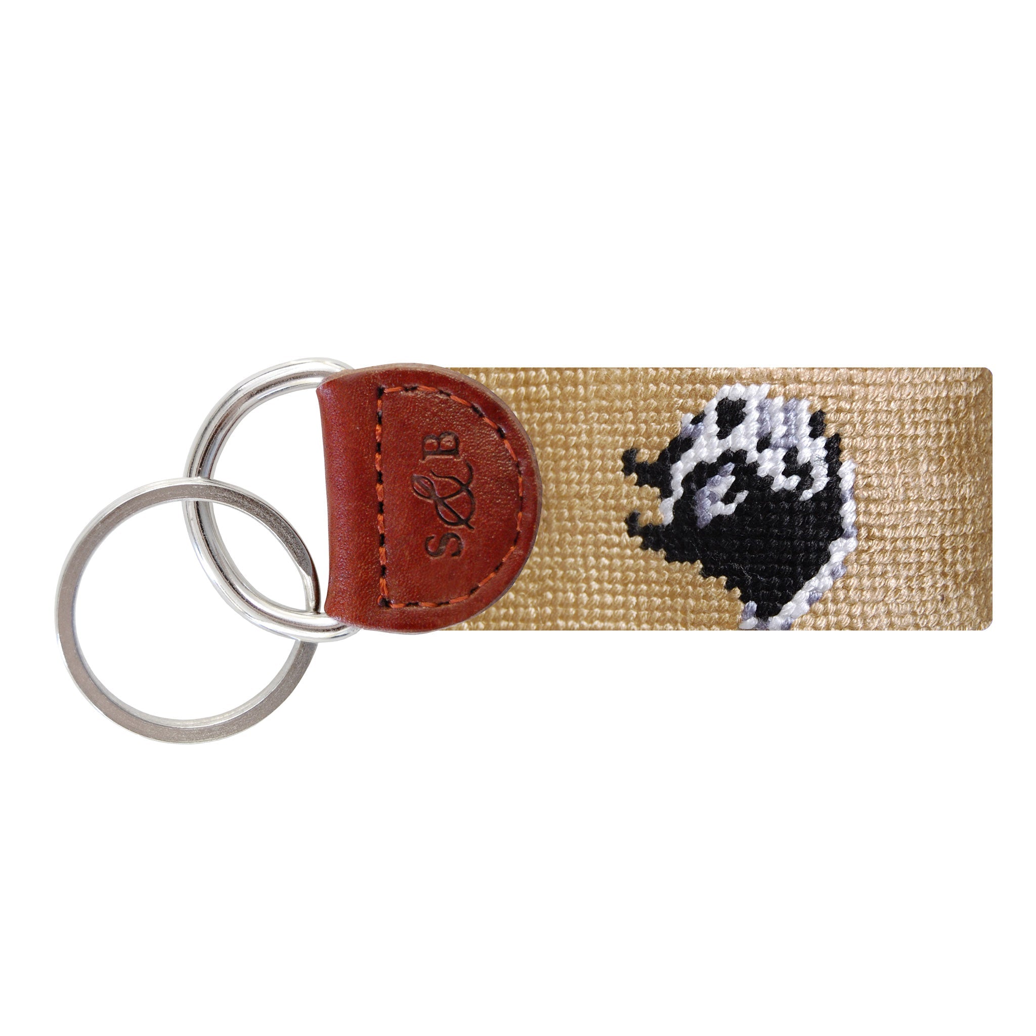 Smathers and Branson Wofford Needlepoint Key Fob  