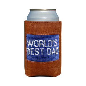 Smathers and Branson Worlds Best Dad Royal Needlepoint Can Cooler   