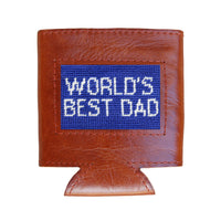 Smathers and Branson Worlds Best Dad Royal Needlepoint Can Cooler   
