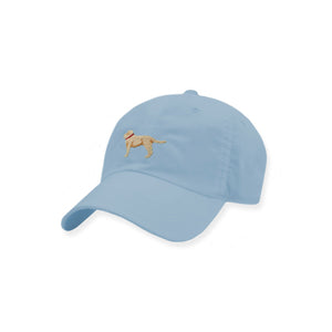 Smathers and Branson Yellow Lab Performance Needlepoint Hat Sky Blue 