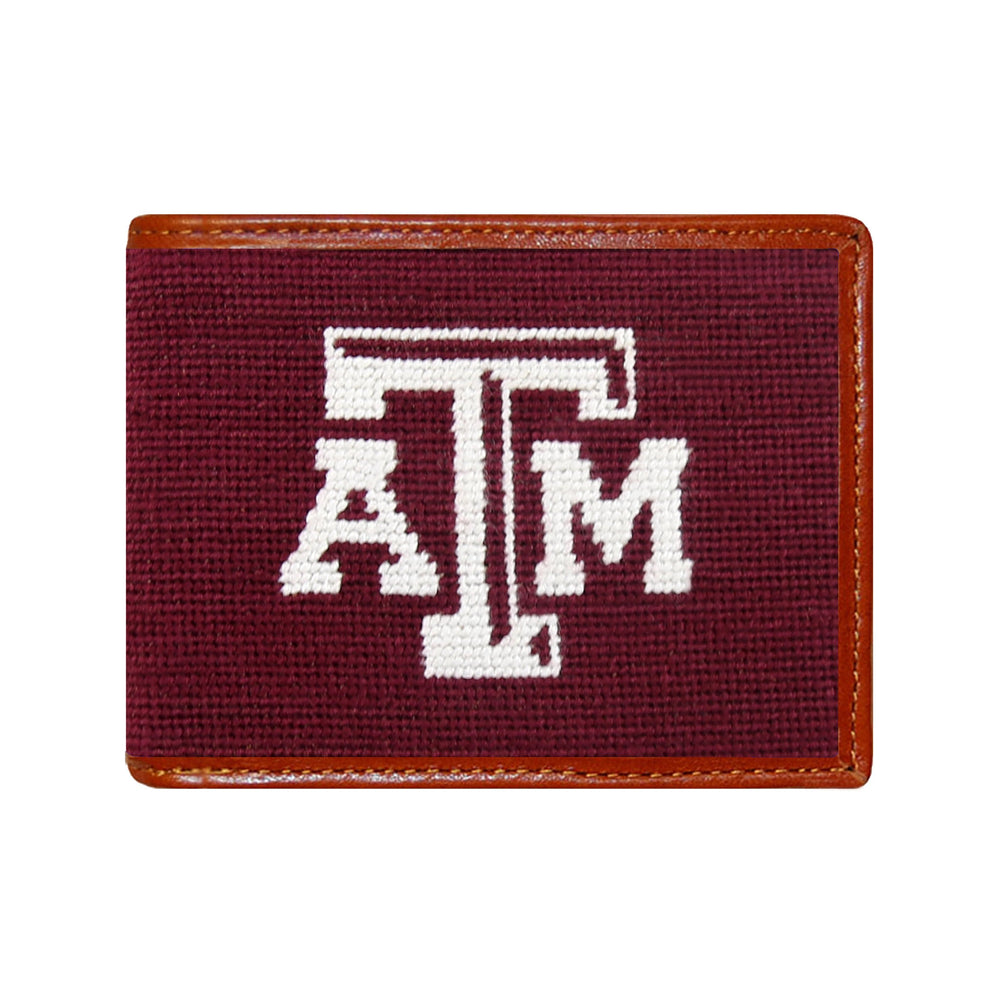 Smathers and Branson texas a&m Needlepoint Bi-Fold Wallet 