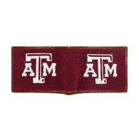 Smathers and Branson texas a&m Needlepoint Bi-Fold Wallet 